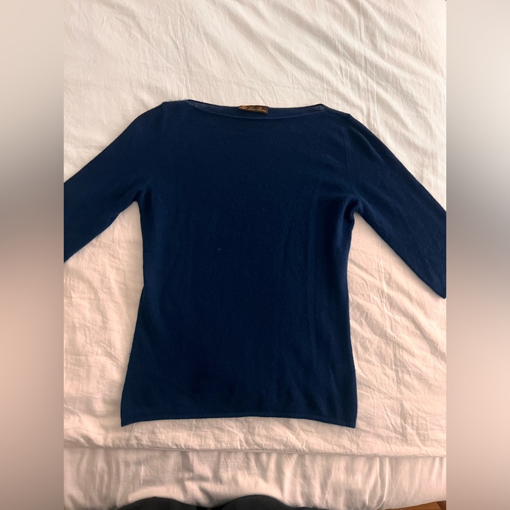 Loro piana light cashmere boat neck